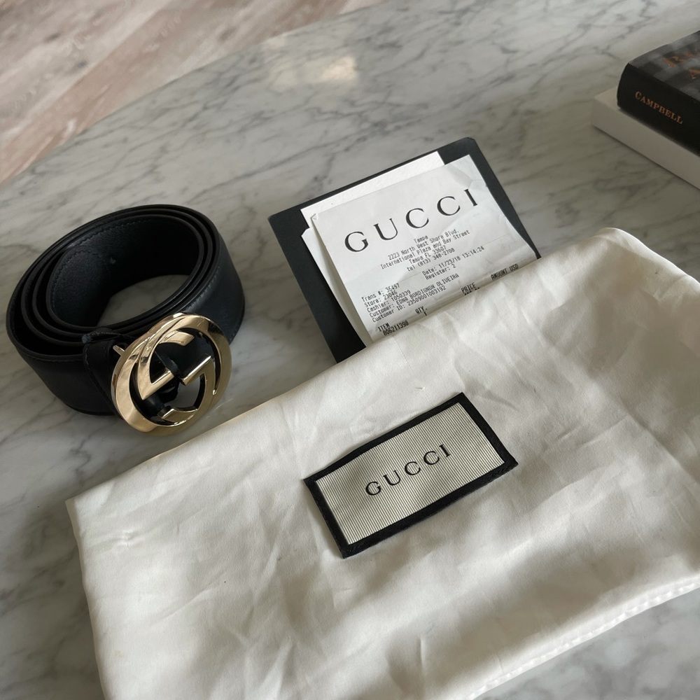 Gucci Belt interlocking G Buckle woman - Picture 2 of 12
